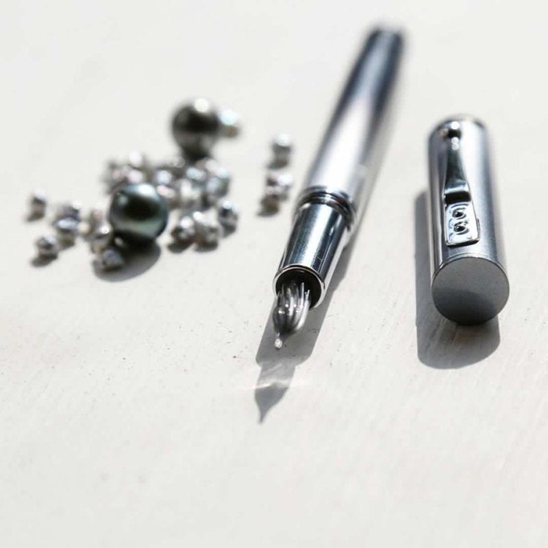 Ya-Ching Style オリジナルガラスペン 【Silver Pearl シルバー