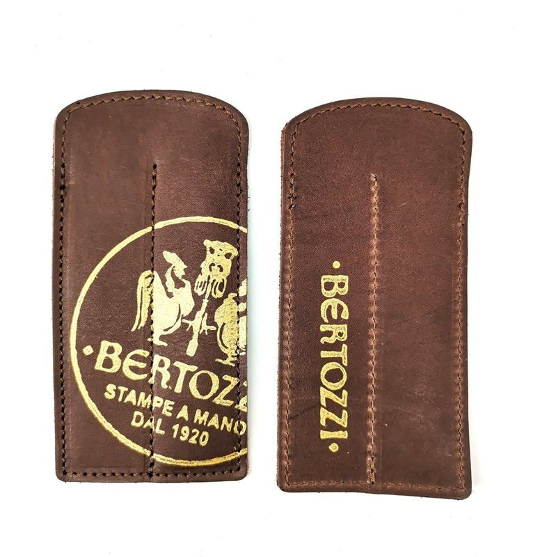BERTOZZI  フラットペンケース 2p ロゴ（br）